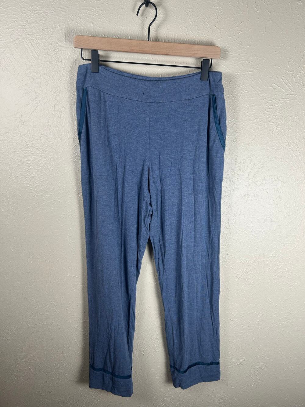 Soma Size Medium Lounge Pants Pajamas Heathered Blue Comfort Stretch Loungewear